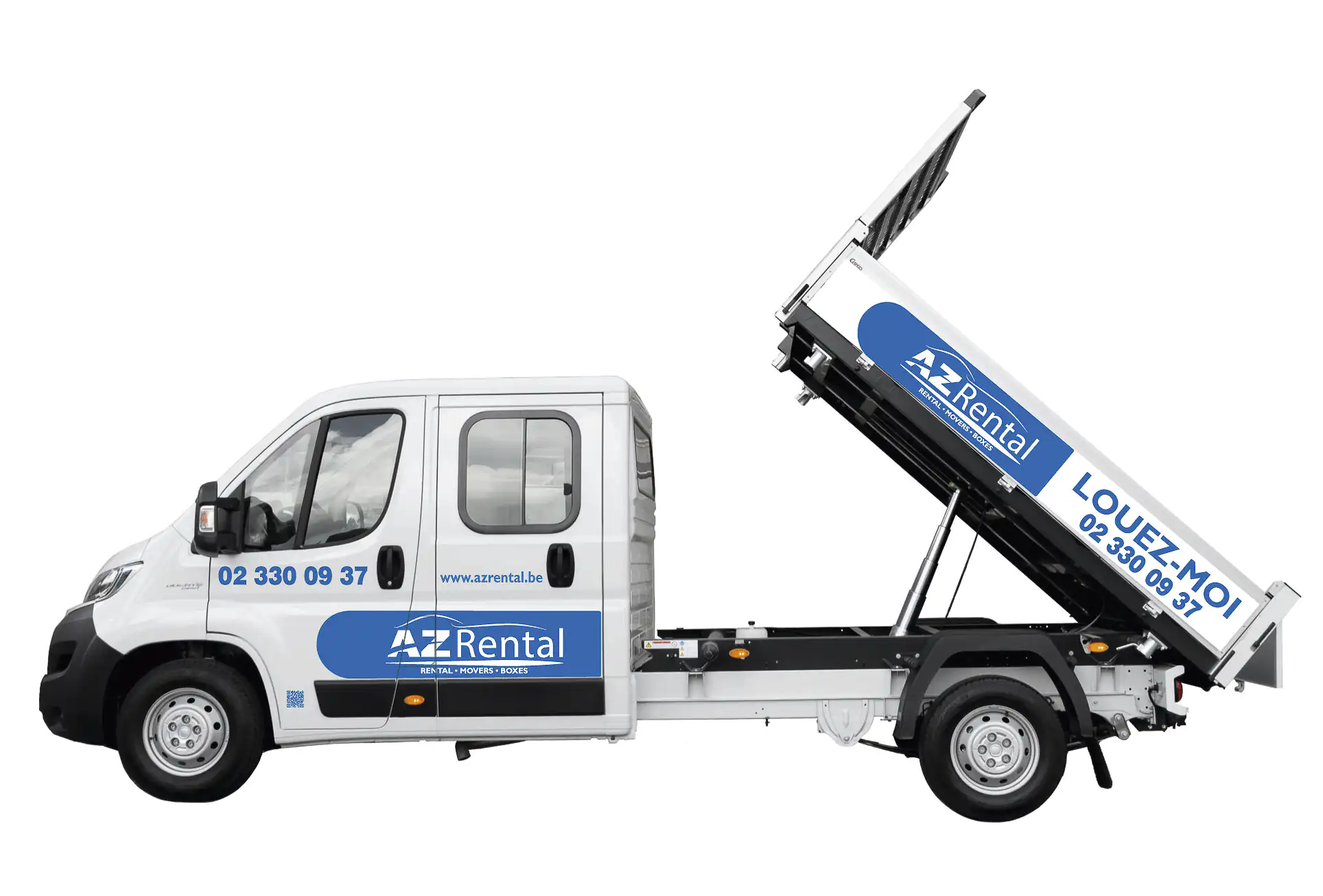 Fiat Ducato Benne Basculant | AZ Rental  - Location utilitaires et voitures | 02 330 09 37